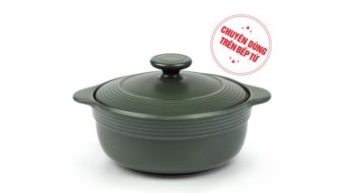 Nồi dưỡng sinh 2Quai 0.65L + nắp (Từ) Healthy Cook Xanh Rêu