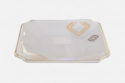 a Vuong 9 hoa tiet Hoa vuong 210k Mekoong Đĩa vuông bằng thủy tinh Opal MP-USA Home Set 9.25" - 460