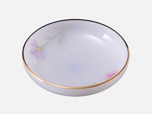 a tuong 9 hoa tiet Hoa mau hong 40k Mekoong Đĩa tương bằng thủy tinh Opal MP-USA Home Set 3.75" -720