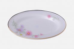 a xoài nhỏ họa tiết Hoa màu hồng 190k Mekoong Đĩa oval thủy tinh Opal MP-USA Home Set 11.5" -950