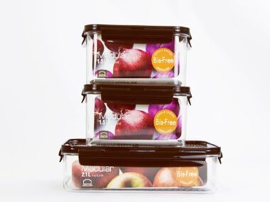 Bộ 3 hộp bảo quản hình chữ nhật Lock&Lock Bisfree Modular