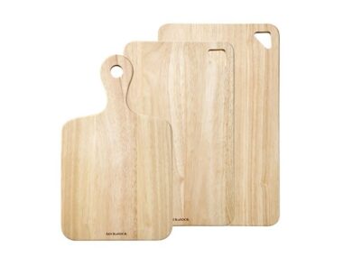 Bộ 3 thớt gỗ cây cao su thương hiệu Lock&Lock