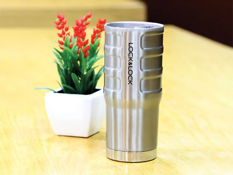 Ly Giữ Nhiệt Thép Không Gỉ Bumper Tumbler LockLock LHC4139SLV 550ml Bạc 01 Ly Giữ Nhiệt LocknLock Thép Không Gỉ Bumper Tumbler - 550ml - Ảnh 2