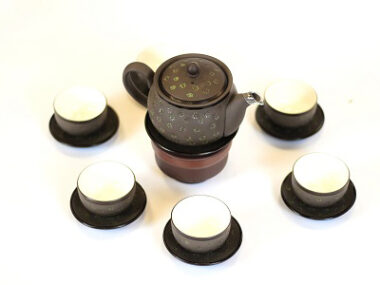 Bộ ấm trà tử sa Bát Tràng ngàn sao