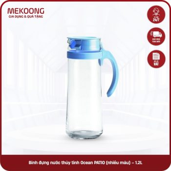 Bình đựng nước thủy tinh Ocean PATIO (nhiều màu) – 1.2L