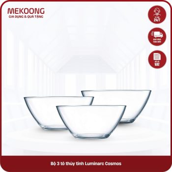 Bộ 3 tô thủy tinh Luminarc Cosmos