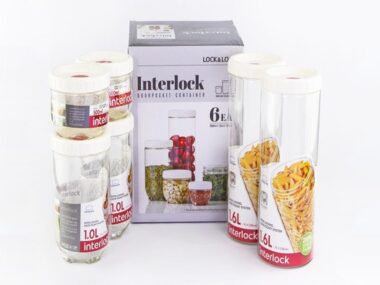 Bộ hộp bảo quản Interlock 1EA - Màu trắng/ Xanh - INL301S4