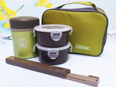 Bộ hộp cơm giữ nhiệt L&L bằng thép không gỉ 450ml - LHC938