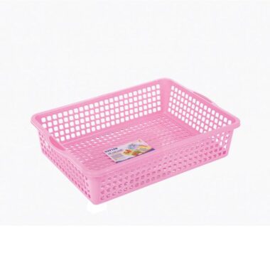 Rổ chữ nhật 3t0 màu hồng Duy Tân