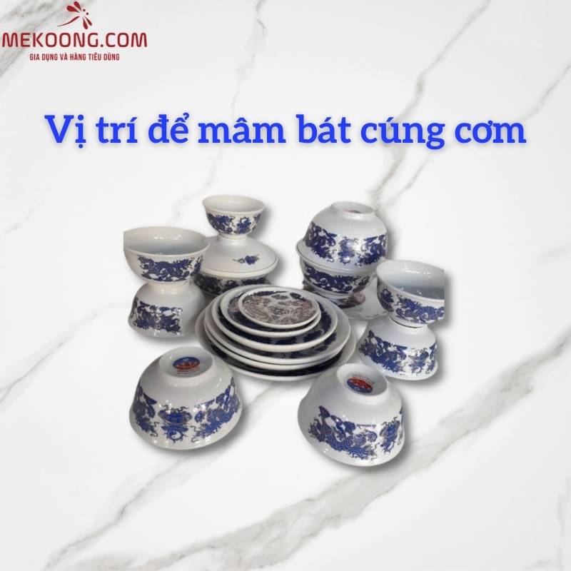 Vị trí để mâm bát cúng cơm