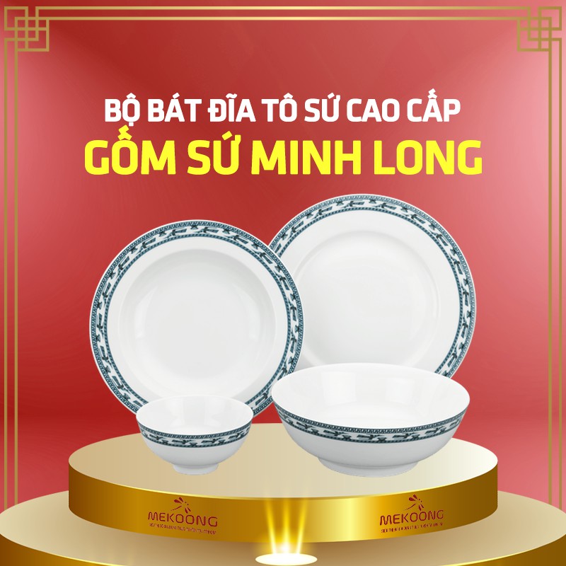 Bộ bát tô dĩa sứ cao cấp