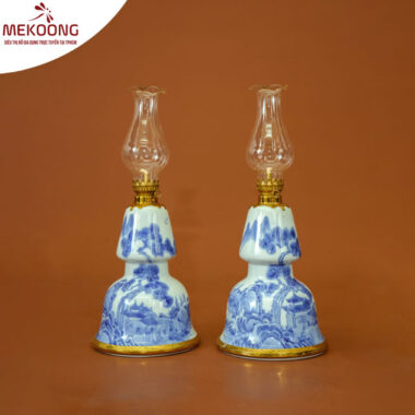 Đèn Sen Chụp Chân Đồng