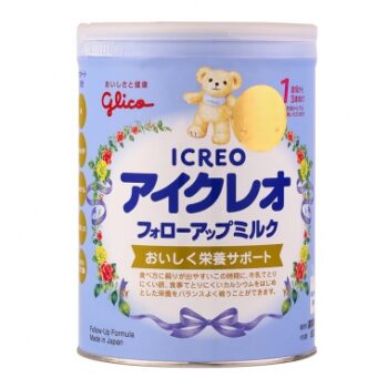 Glico Icreo Follow Up Milk số 1 820g (1 – 3 tuổi, có thể dùng cho bé từ 9 tháng tuổi)
