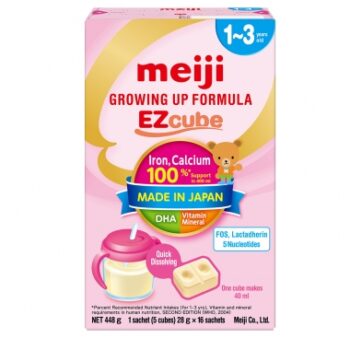 Sữa Meiji Growing Up Formula EZcube 448g (1 – 3 tuổi)