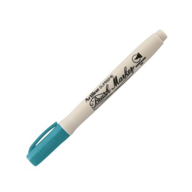 Bút Cọ Vẽ Màu Nước Artline Supreme - Brush Maker EPF-F - Xanh Ngọc