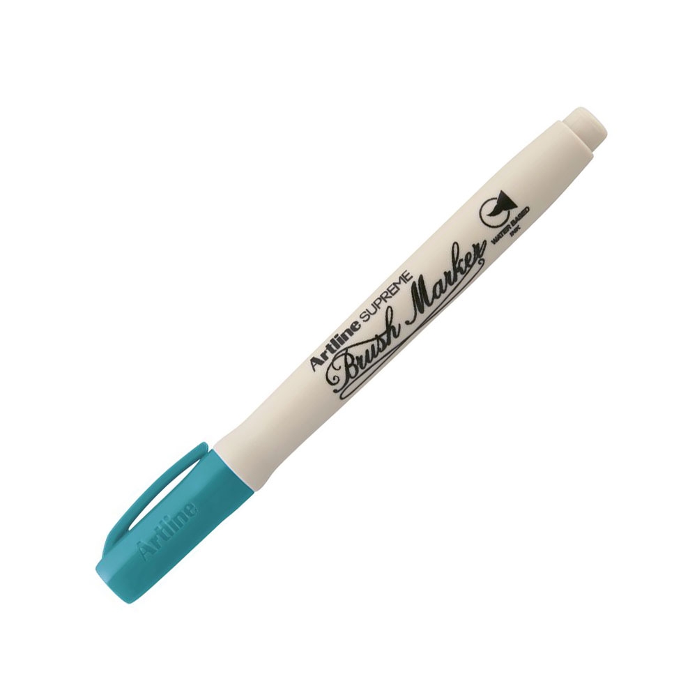 Bút Cọ Vẽ Màu Nước Artline Supreme – Brush Maker EPF-F – Xanh Ngọc đẹp