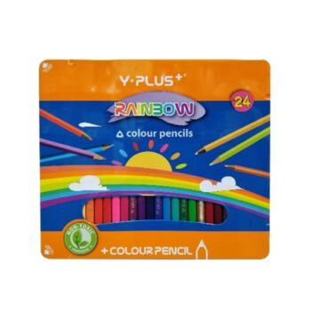 Bút Chì Màu Gỗ Rainbow 24 Màu – Hộp Thiếc – Y PLUS+ Z010-RB