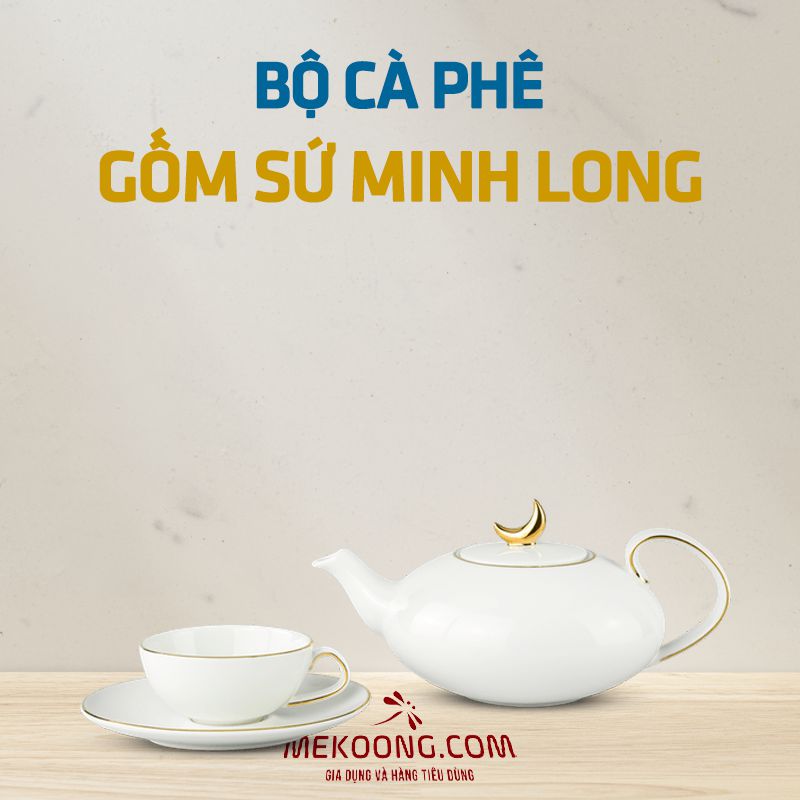 Bộ cà phê gốm sứ Minh Long