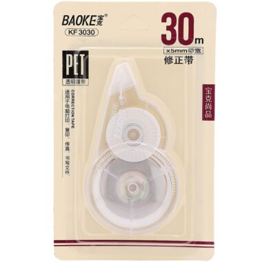 Xóa Kéo 5 mm x 30 m - BAOKE KF3030 - Màu Trắng