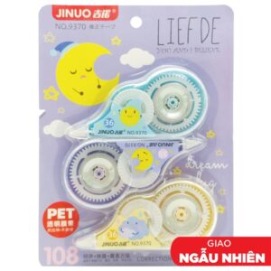 Vỉ 3 Bút Xóa Kéo – Jinuo 9370 (Mẫu Màu Giao Ngẫu Nhiên) cao cấp