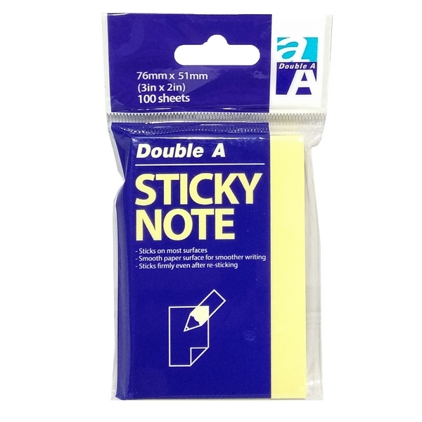 Giấy Note Double A – Màu Vàng