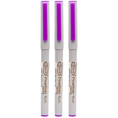 Bộ 3 Bút Lông Kim Queen FL-01 - Mực Tím