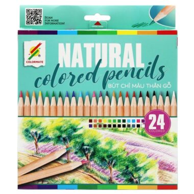Hộp 24 Bút Chì Màu Gỗ - Colormate CP-24CM