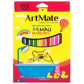 Hộp 12 Bút Chì Màu 2 Đầu 24 Màu – ArtMate AM-CL303