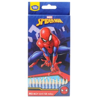 Hộp 12 Bút Chì Màu Marvel Spider-Man - HooHooHaHa® VPH13-1406