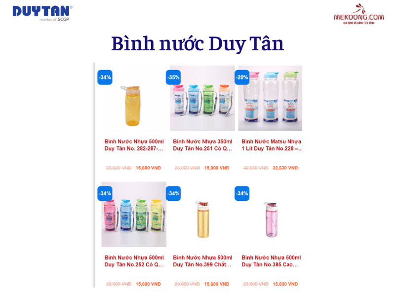 Bình nước Duy Tân - Đối tác đáng tin cậy cho nhu cầu uống nước hàng ngày và hoạt động ngoài trời