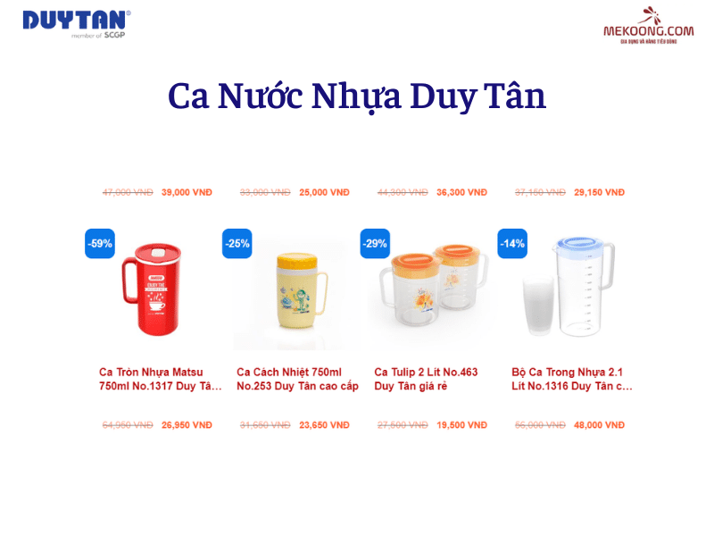 Ca Nước Nhựa Duy Tân - Giải pháp tiện lợi và tiết kiệm cho đồ uống