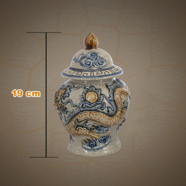 Chóe đựng đồ Thờ H19 Men Rạn Bát Tràng