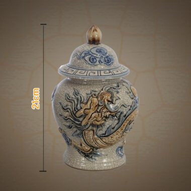 Chóe Men Rạn Bát Tràng Cao H21