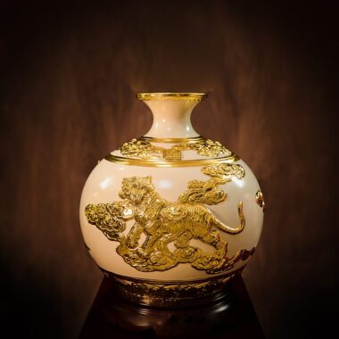 Lộc Linh Tam Hợp Dần Ngọ Tuất Màu Trắng H31