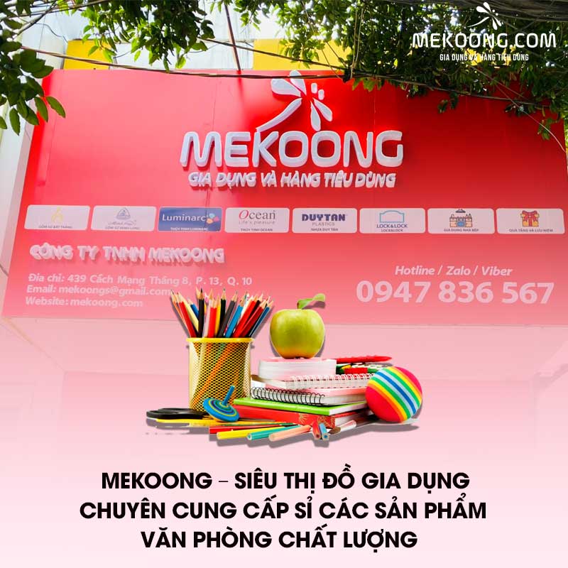 Mekoong Siêu thị đồ gia dụng chuyên cung cấp sỉ các sản phẩm văn phòng chất lượng