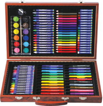 Bộ Hộp Gỗ Màu Vẽ Colormate 110W