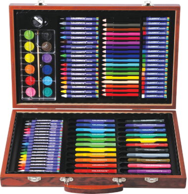 Bộ Hộp Gỗ Màu Vẽ Colormate 110W