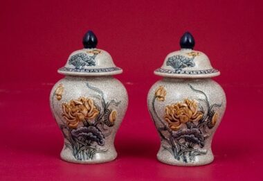 Choé Thờ Men Rạn Hoa Sen Bát Tràng Cao Cấp