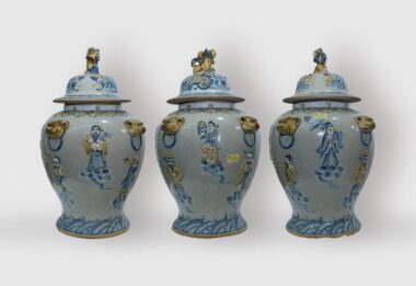 Choé Thờ Ngũ Tiên Men Rạn Bát Tràng