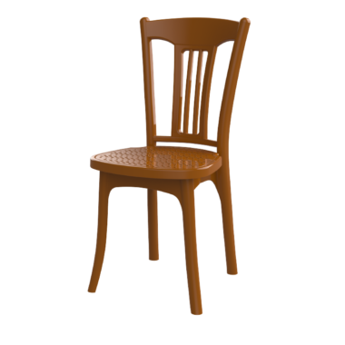 Ghế Mây Vuông Màu Đỏ Gỗ No.1268 Duy Tân