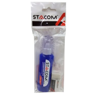 Bút Xóa Dẹp + 1 Gôm ER101 - Stacom VCP101 - Màu Xanh Dương