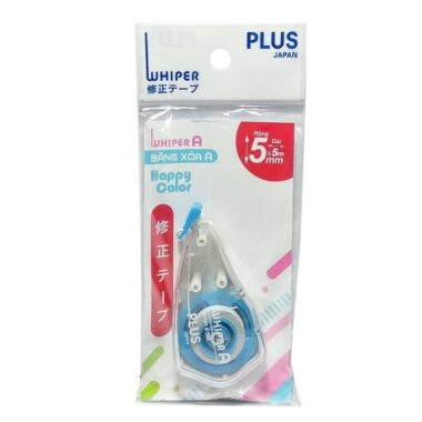Xóa Kéo 5 mm x 5 m - Plus Whiper A BL 42-V346 - Màu Xanh Dương