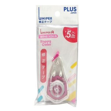 Xóa Kéo 5 mm x 5 m - Plus Whiper A PK 42-V347 - Màu Hồng