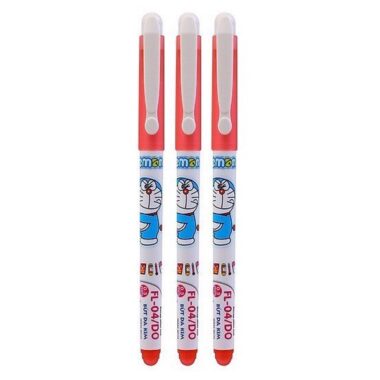 Vỉ 3 Bút Lông Kim Thiên Long - Fl-04/DO - Mực Đỏ