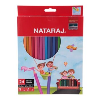 Hộp Bút Chì Dài 24 Màu NATARAJ NA-F24