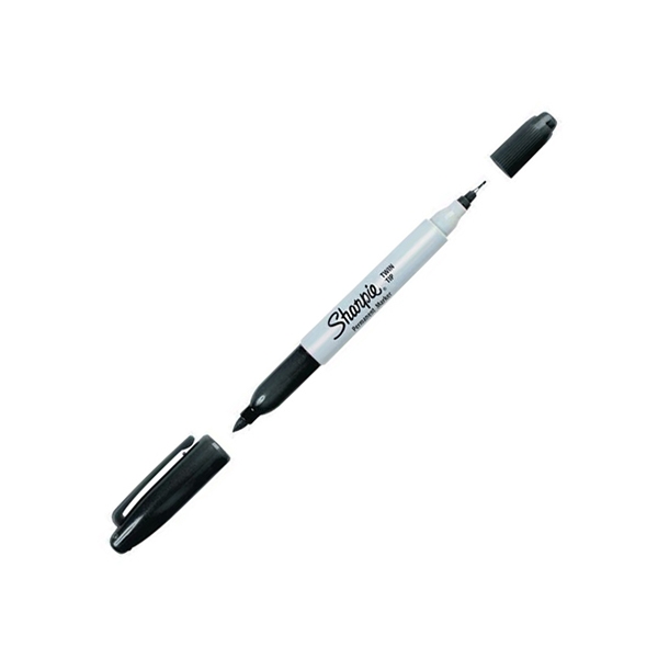 Bút Lông Dầu Sharpie Twin Tip 32201 - Đen