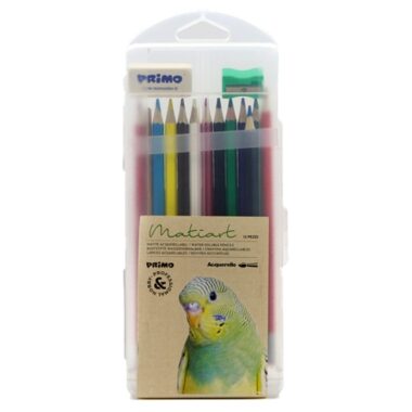 Hộp 12 Bút Chì Màu Lục Giác Hòa Tan Trong Nước Ø 3