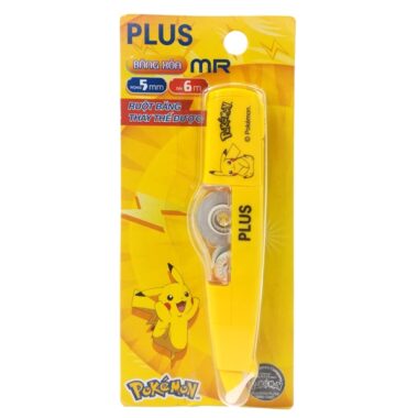 Xóa Kéo 5 mm x 6 m - Plus Mr Pokemon Plus-100-V003 - Màu Vàng