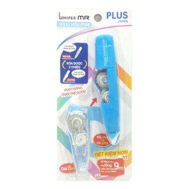 Xóa Kéo Kèm Ruột 5 mm x 6 m - Plus 46-V411 - Màu Xanh Biển