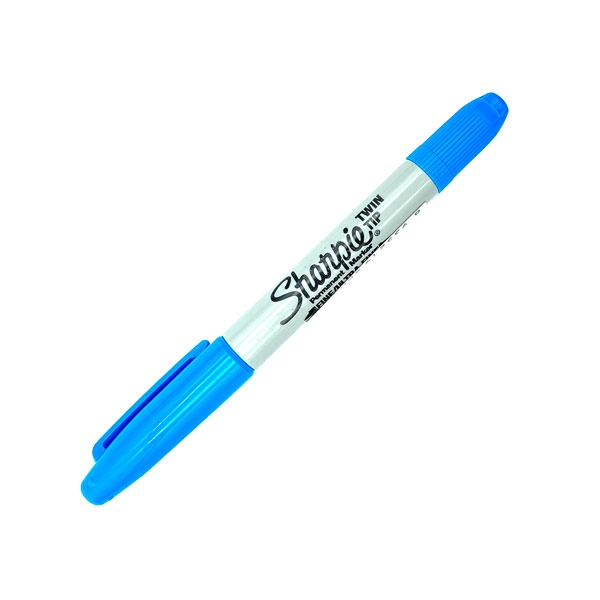 Bút Lông Dầu Flexoffice - SHARPIE TWIN TIP 1799119 - Xanh Da Trời